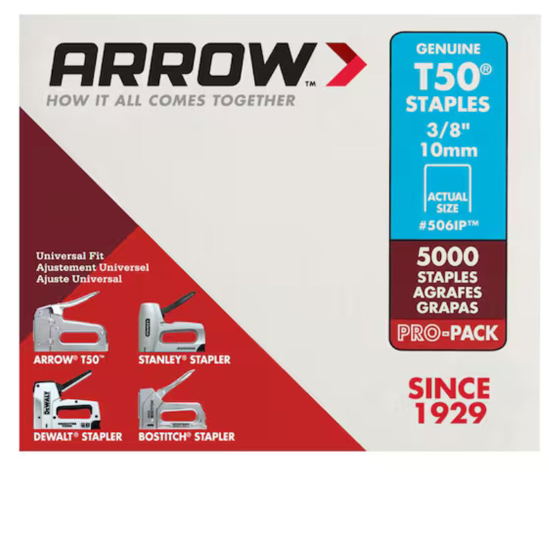 T50 3/8" Heavy-Duty Staples (5,000 Count)